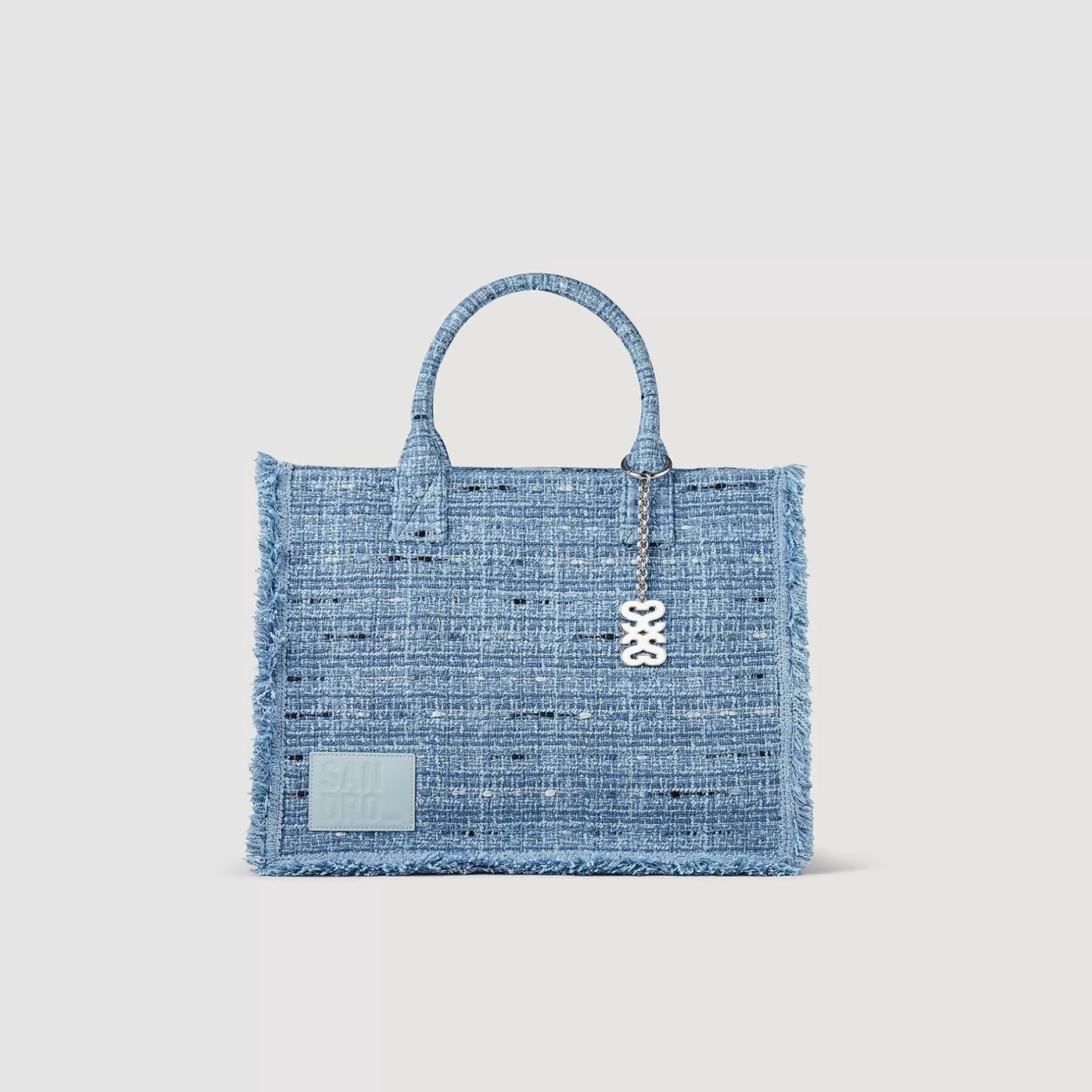 Hot Sandro Cabas Kasbah En Tweed Bleu