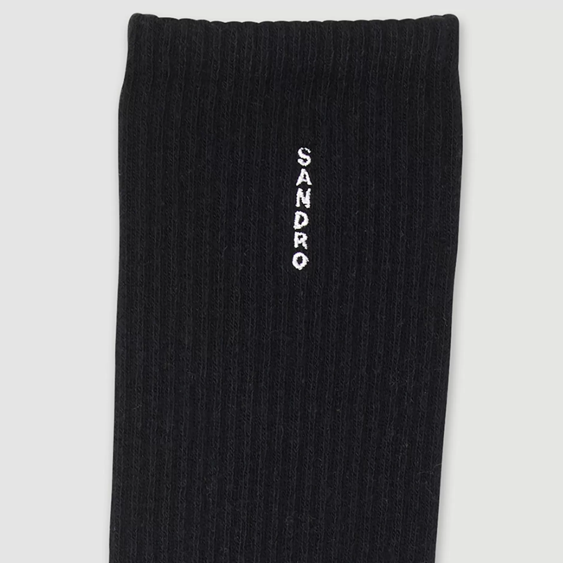 Online Sandro Chaussettes En Coton Noir