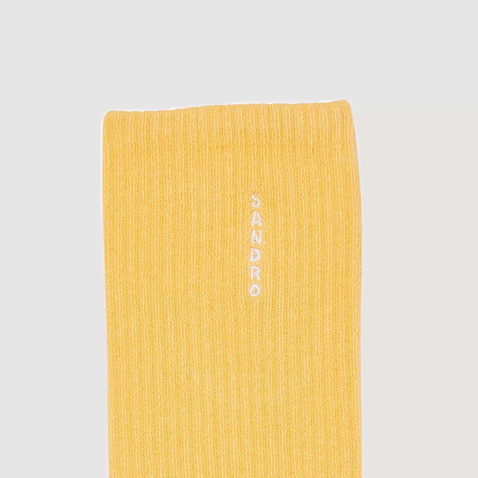 Shop Sandro Chaussettes En Coton Jaune