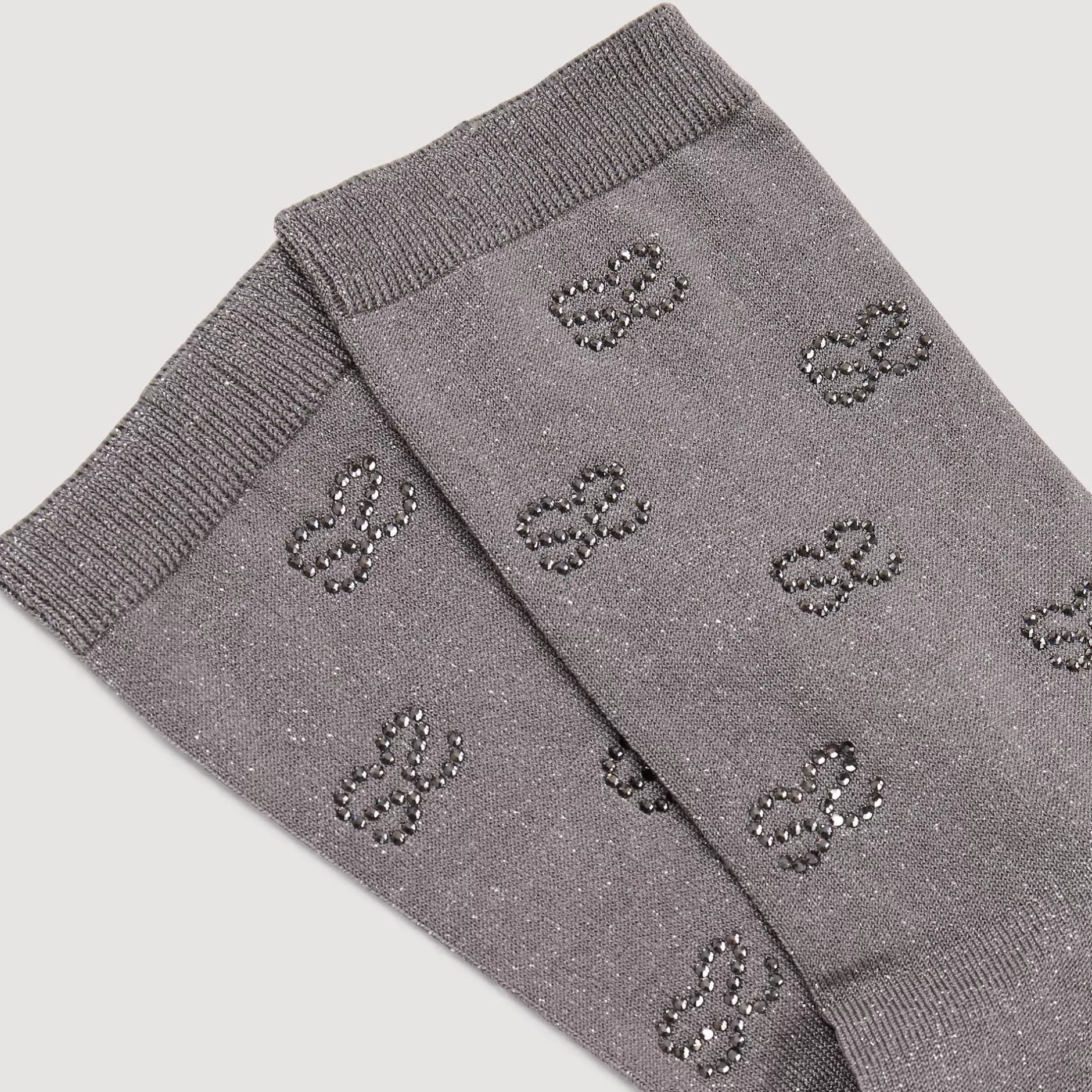 Discount Sandro Chaussettes Strassées Gris