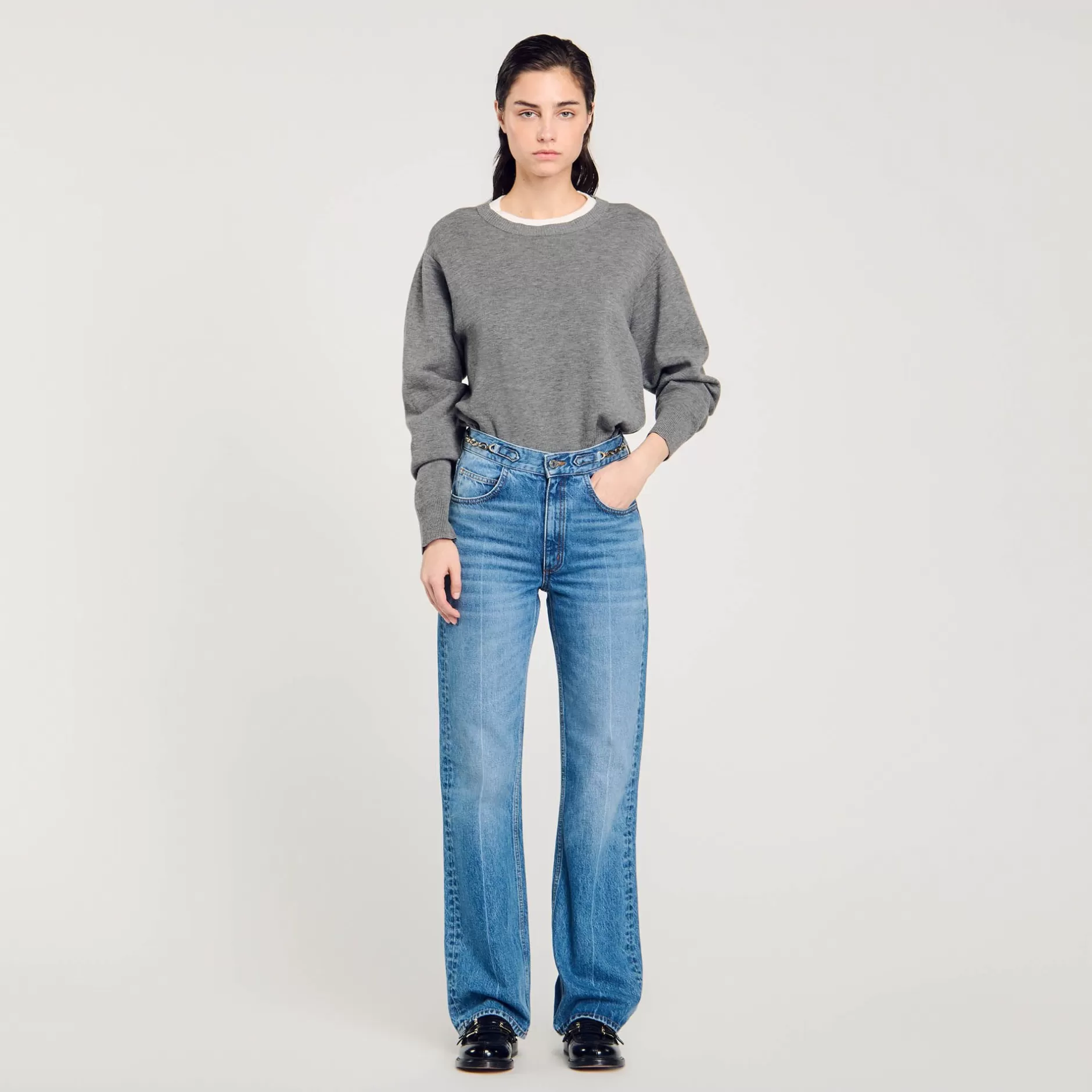 Flash Sale Sandro Jean Détail Gourmettes Bleu jean