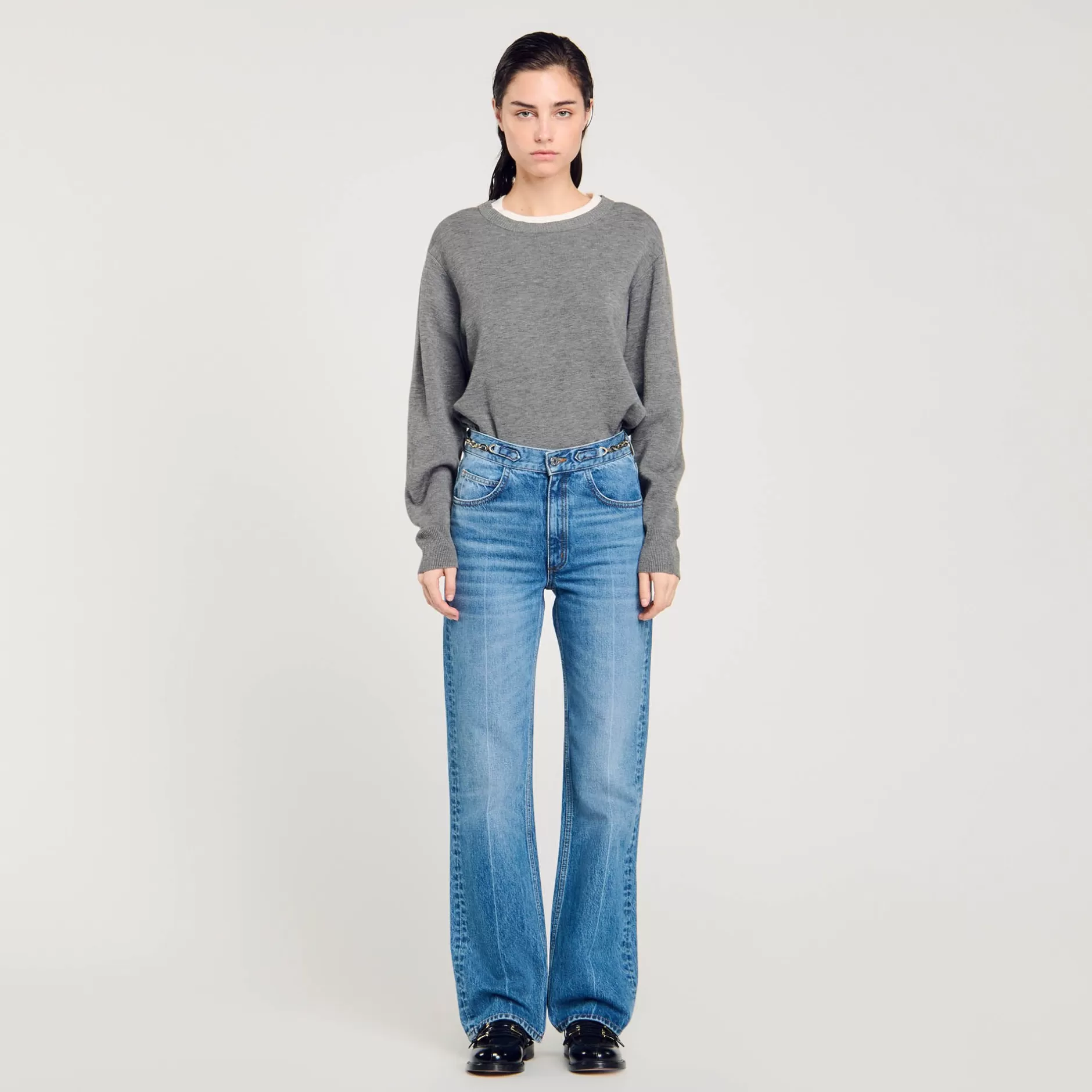 Flash Sale Sandro Jean Détail Gourmettes Bleu jean