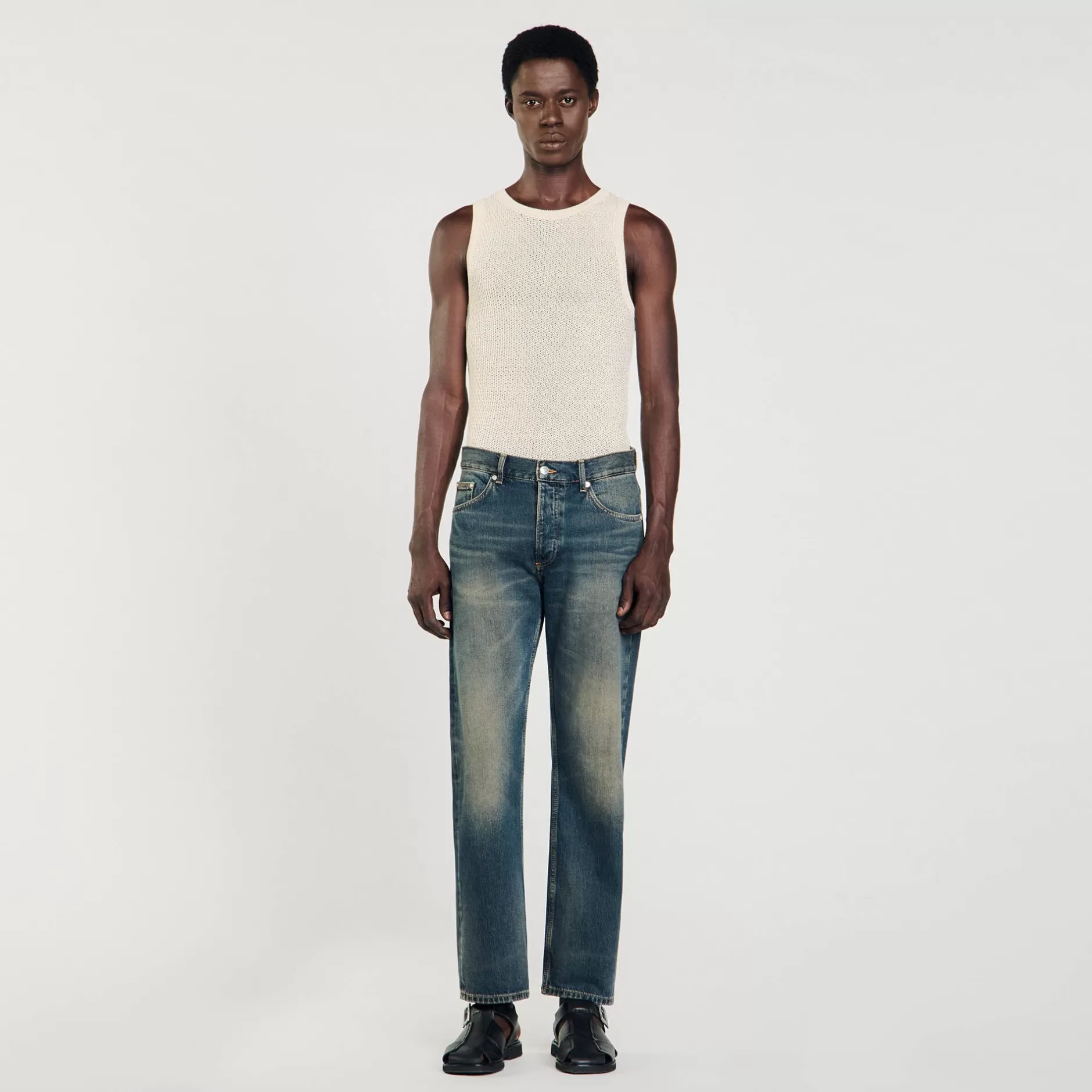 Hot Sandro Jean Regular Délavé Denim