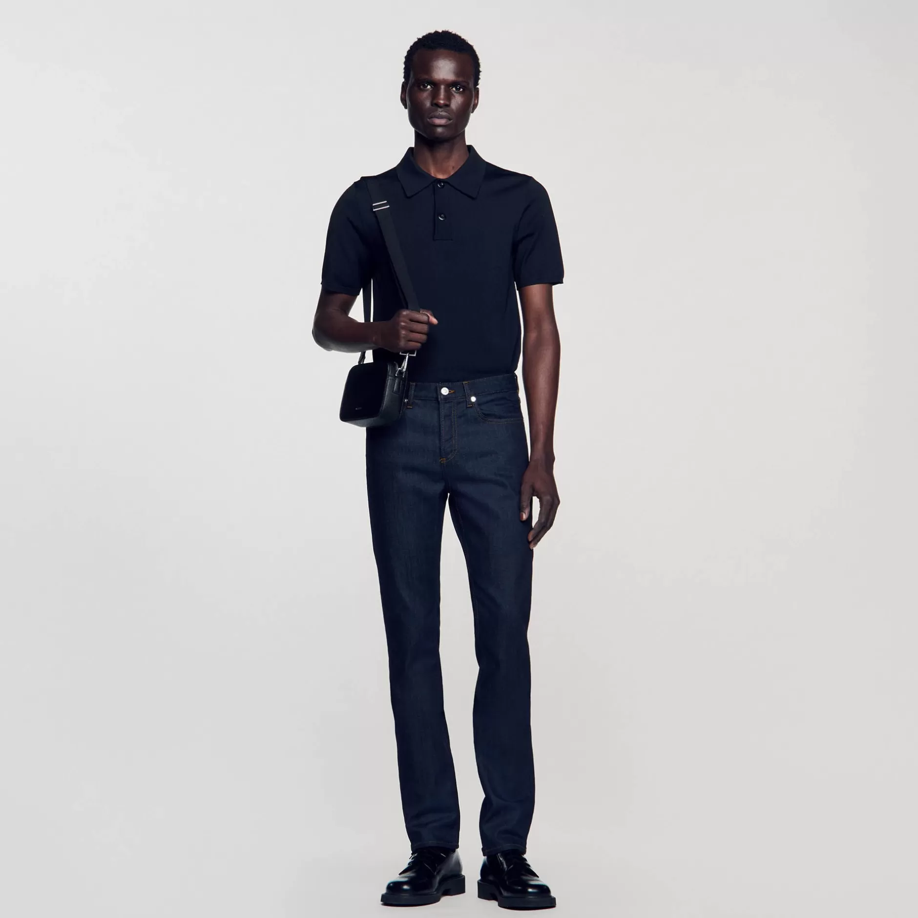 Best Sandro Jean étroit Avec Délavage Waterless Denim