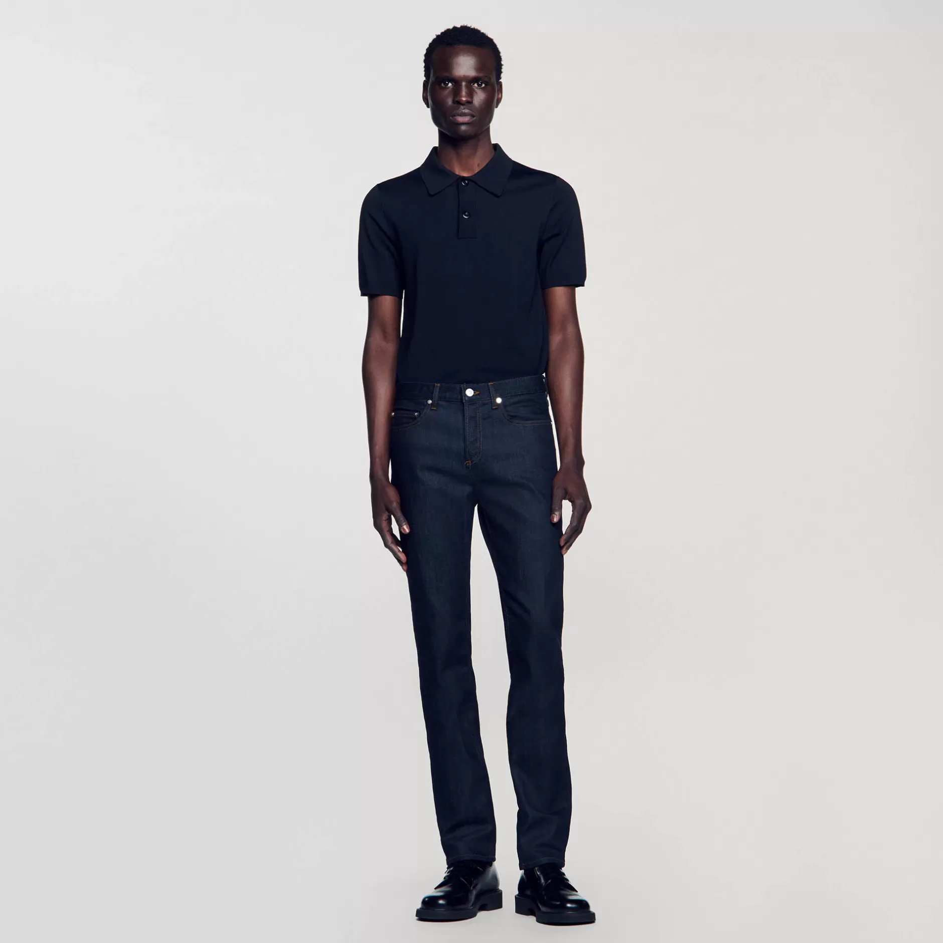 Best Sandro Jean étroit Avec Délavage Waterless Denim