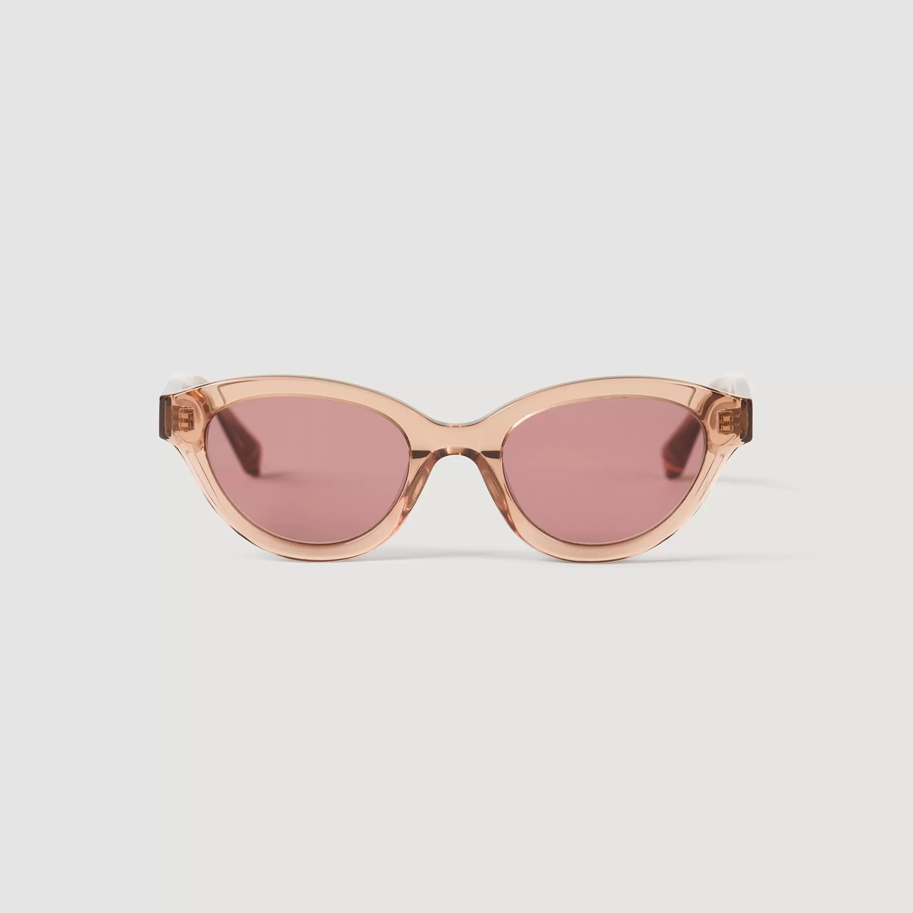 Shop Sandro Lunettes De Soleil Cat Eyes Beige