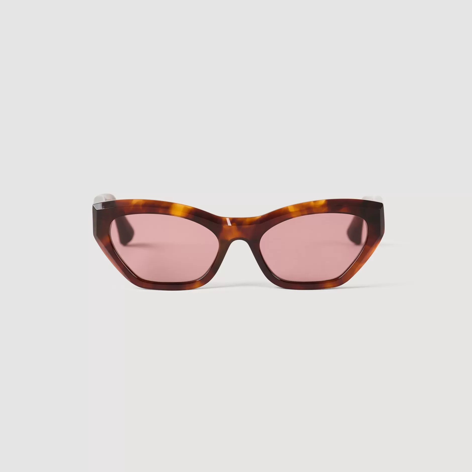 Hot Sandro Lunettes De Soleil Ovales Marron