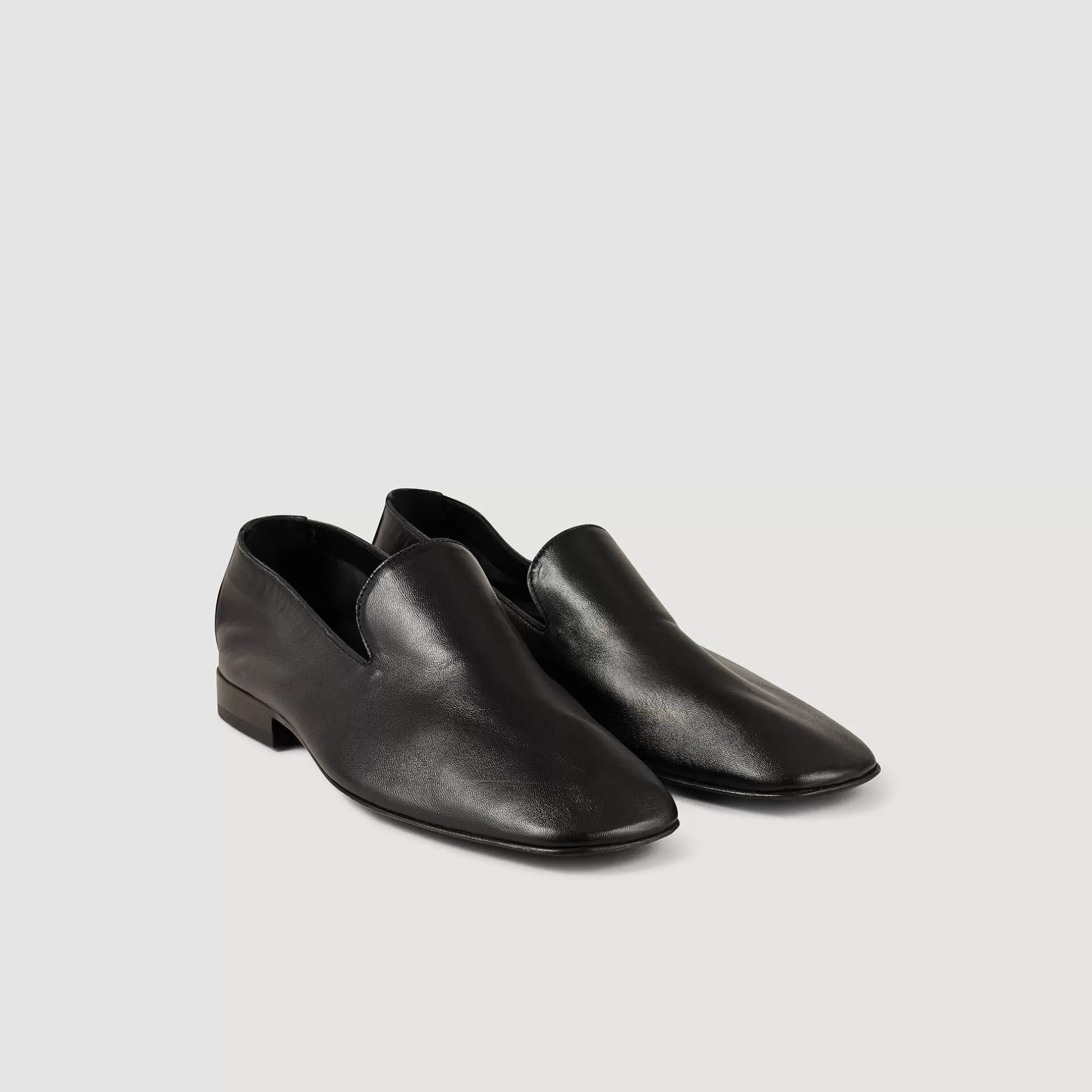 Cheap Sandro Mocassins Loafers En Cuir Noir