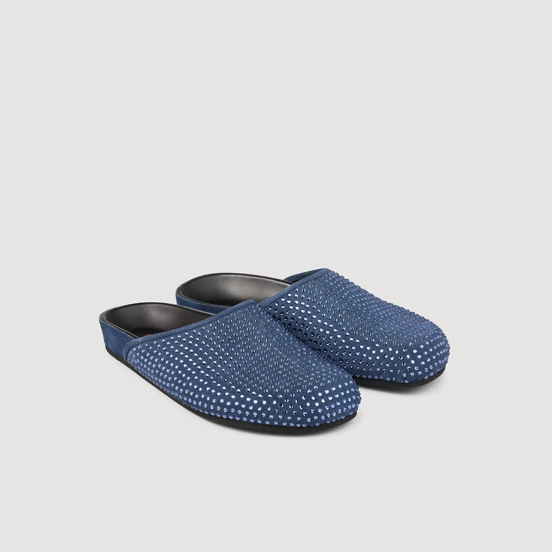 Best Sandro Mules Strassées Bleu