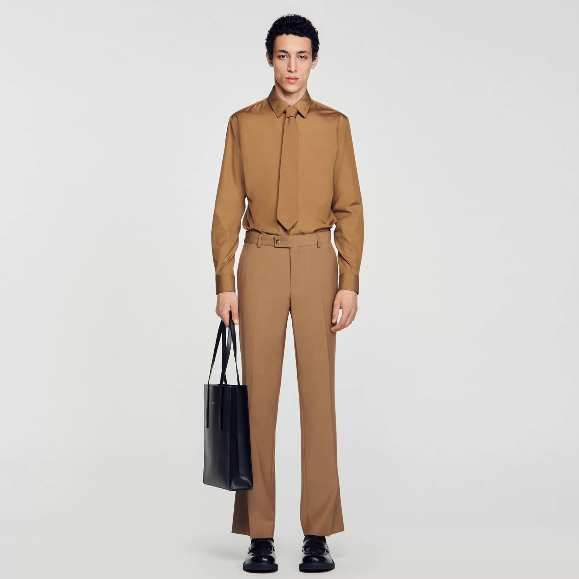 New Sandro Pantalon De Costume Camel