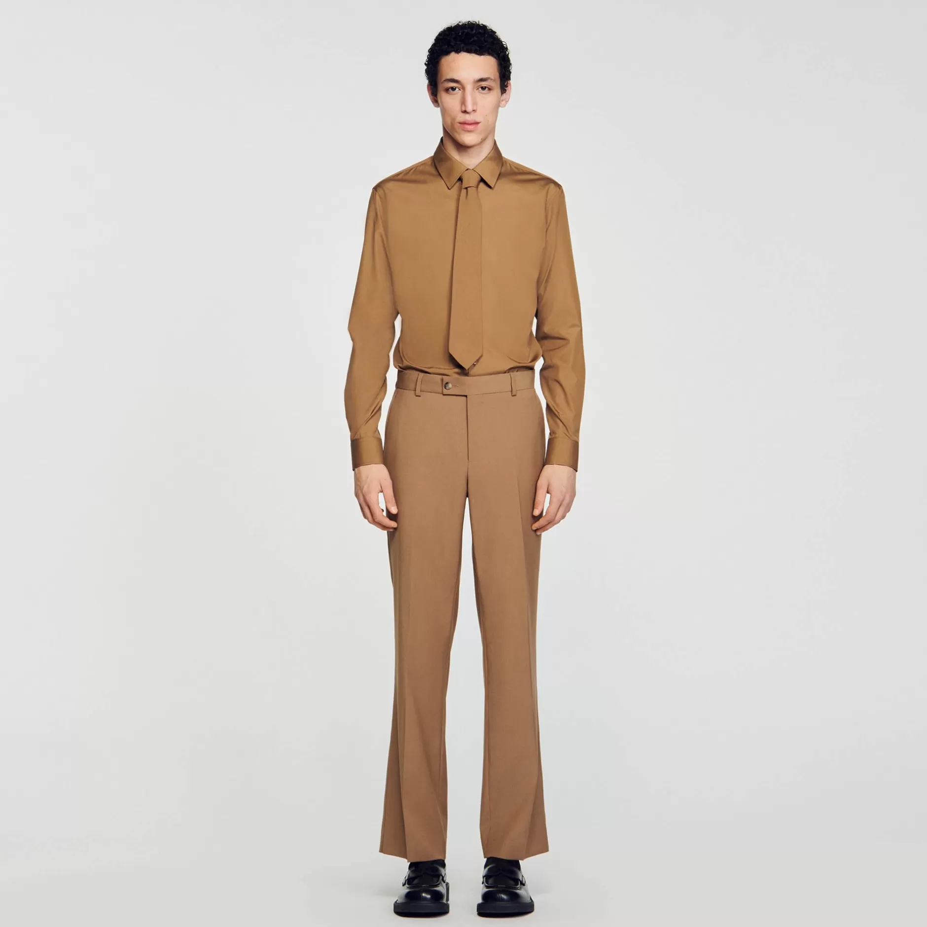 New Sandro Pantalon De Costume Camel