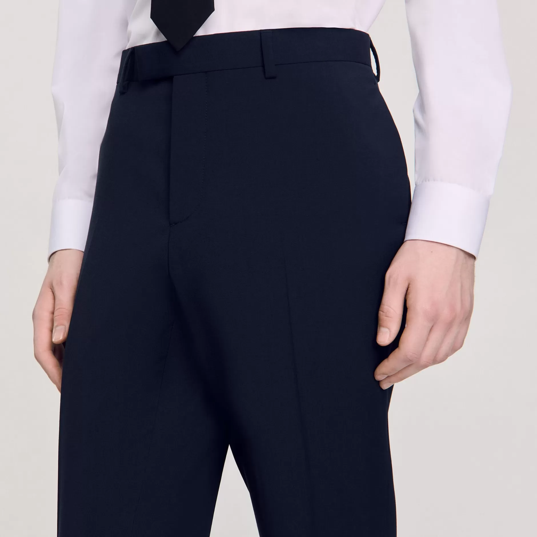 Online Sandro Pantalon De Costume Marine