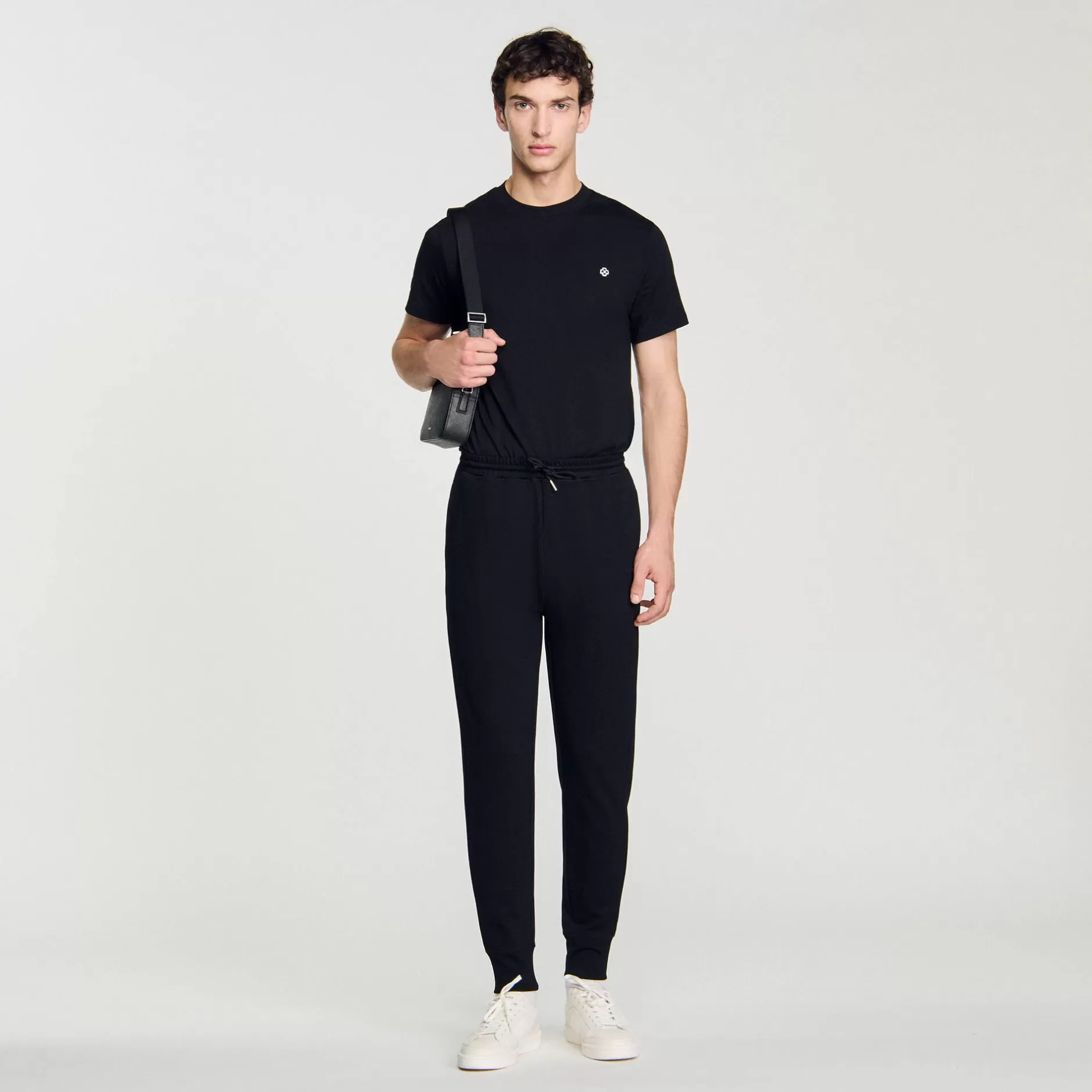 Cheap Sandro Pantalon De Jogging En Maille Noir