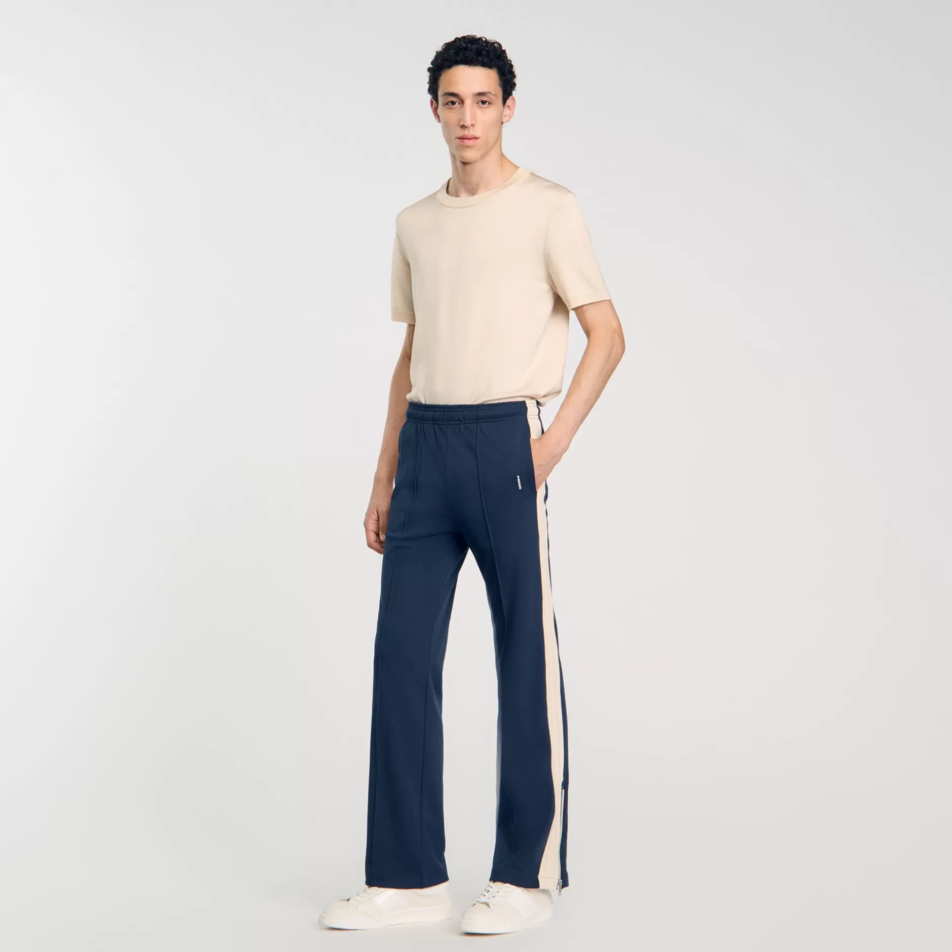 Outlet Sandro Pantalon De Survêtement Midnight Blue