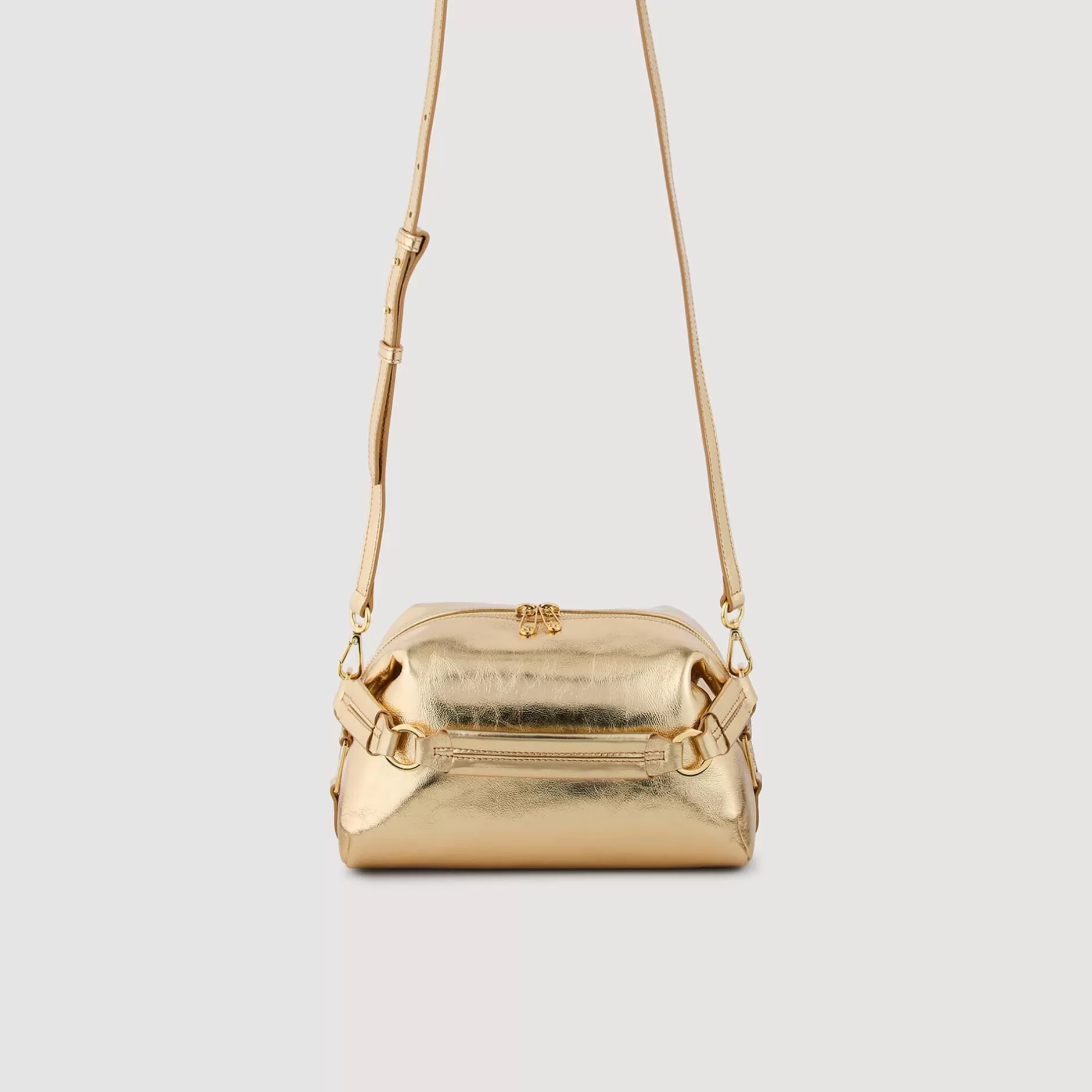 Flash Sale Sandro Sac LE 84 En Cuir Or