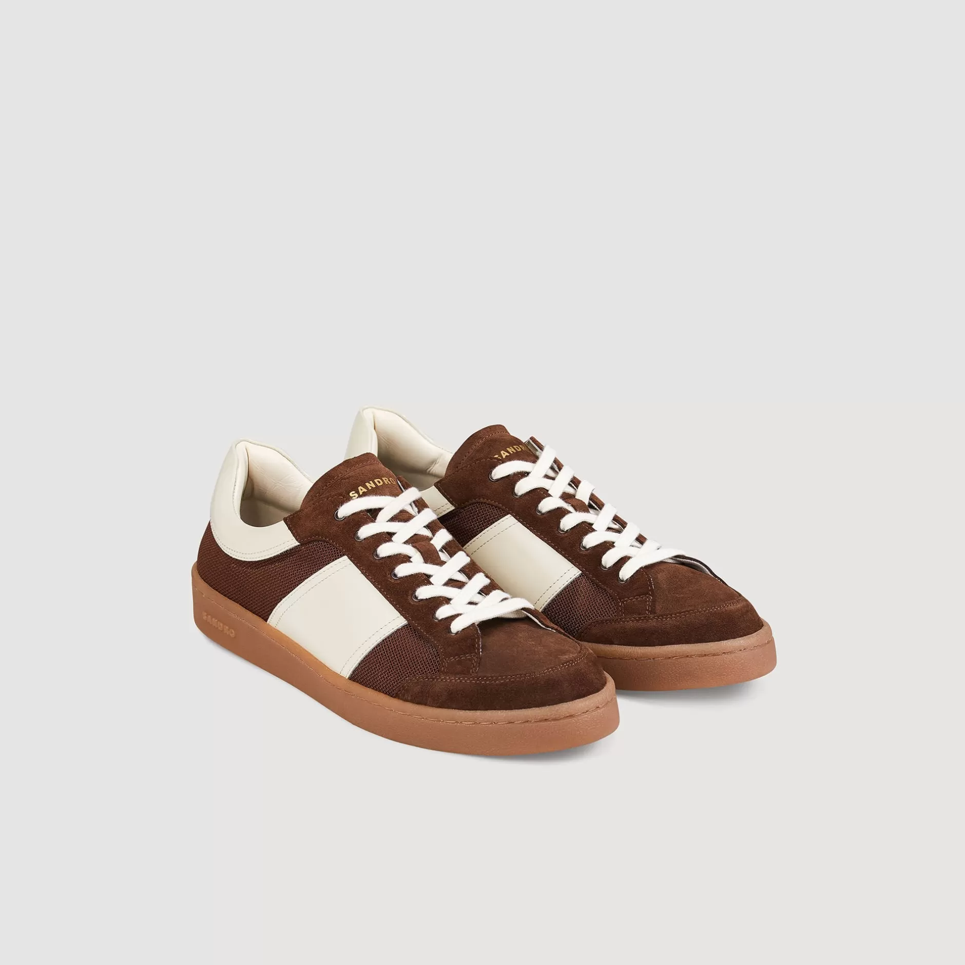 Flash Sale Sandro Sneakers Basses Marron Foncé