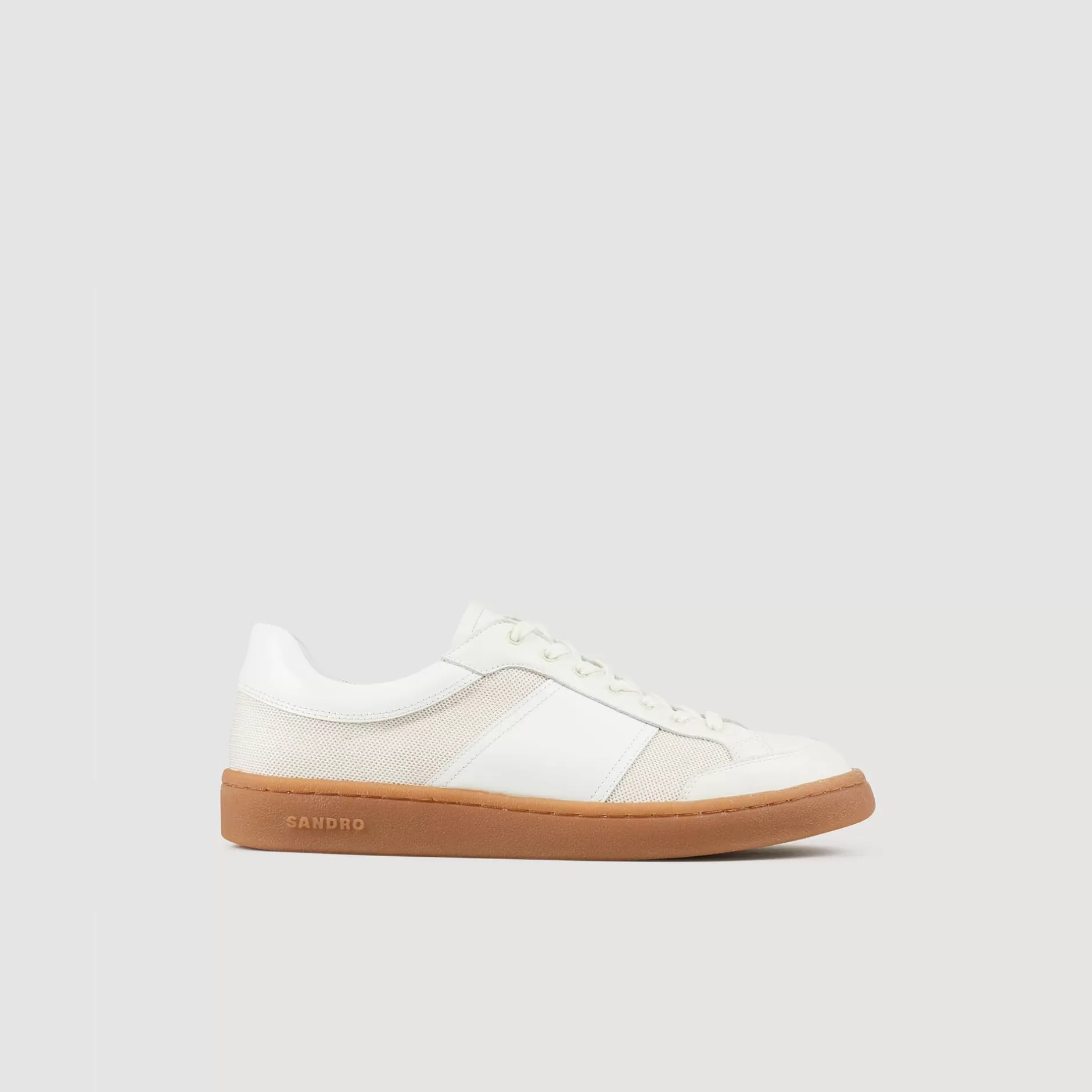 Best Sandro Sneakers En Cuir Ecru