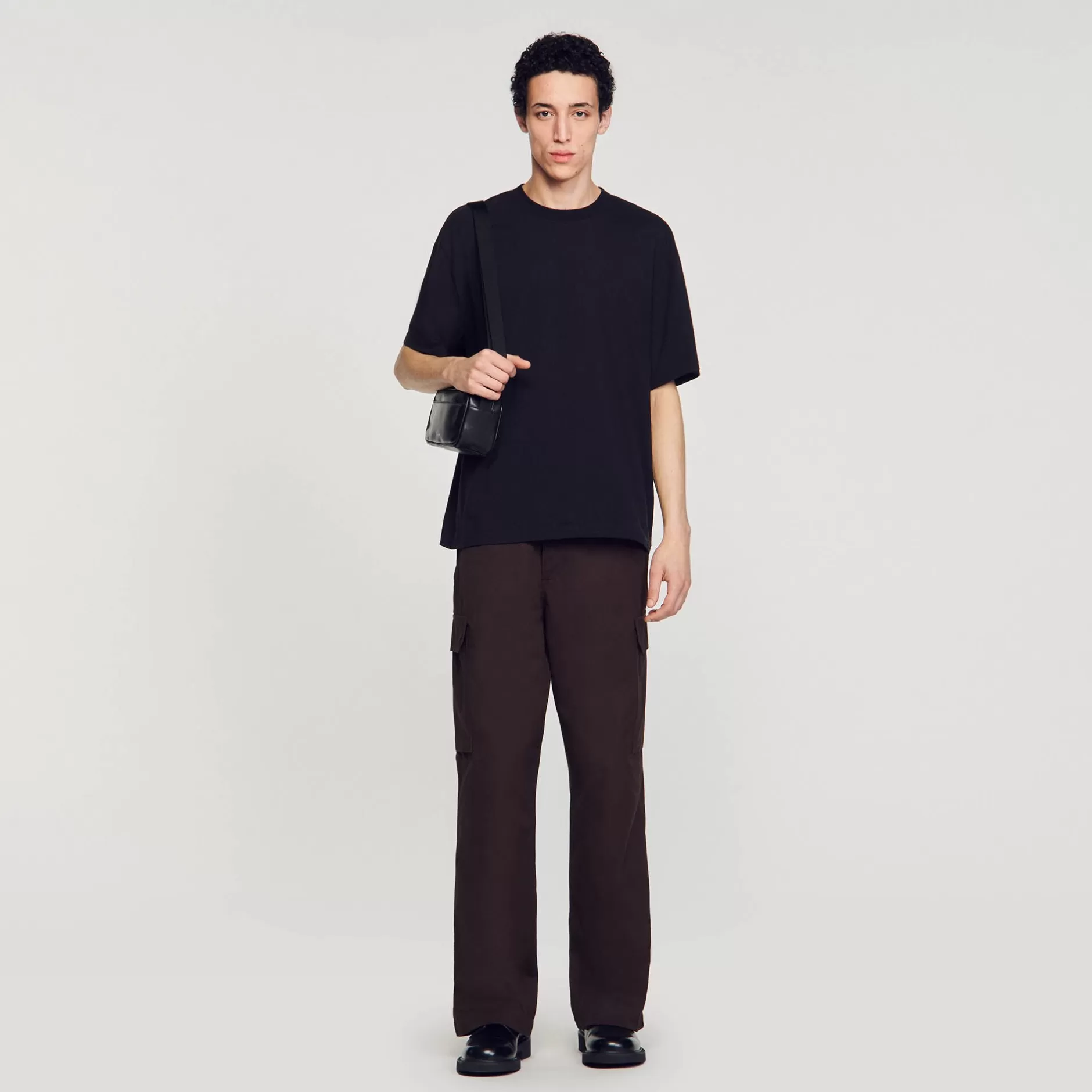 Online Sandro Tee-shirt Oversize Noir