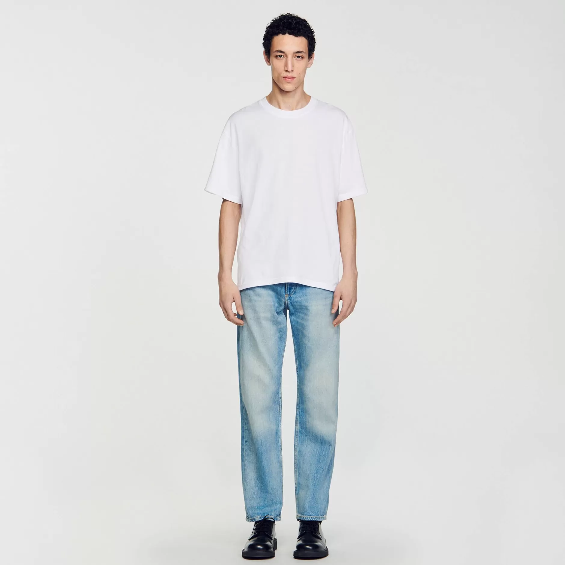 Cheap Sandro Tee-shirt Oversize blanc